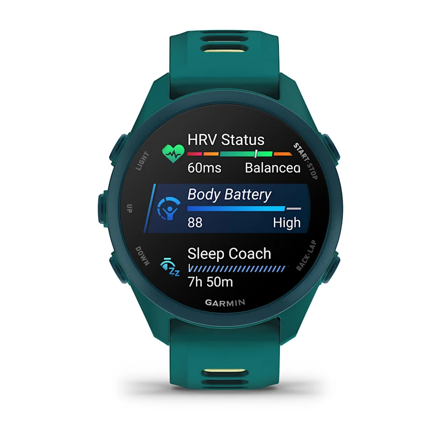 Смарт-часы Garmin Forerunner 170 Music Teal Green with Teal Green/Citron Band (010-03920-12)