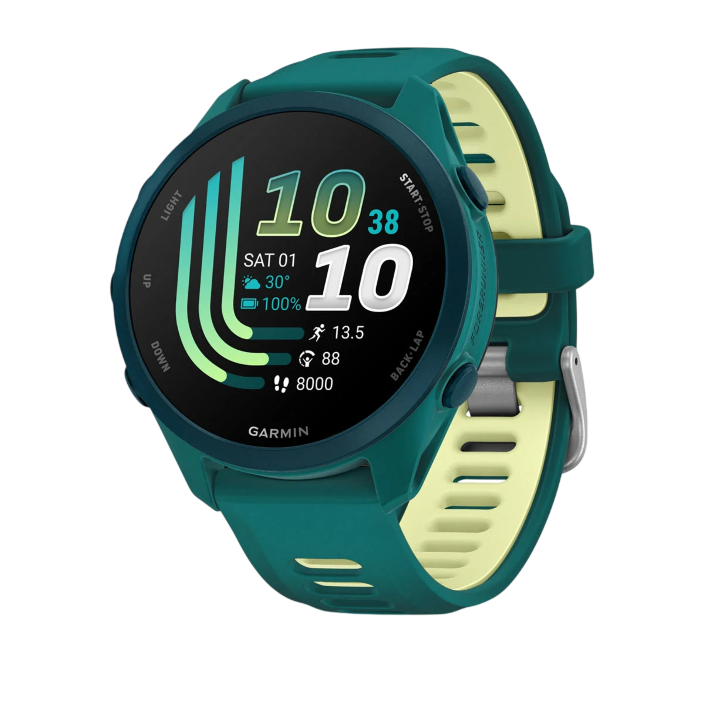 Смарт-часы Garmin Forerunner 170 Music Teal Green with Teal Green/Citron Band (010-03920-12)