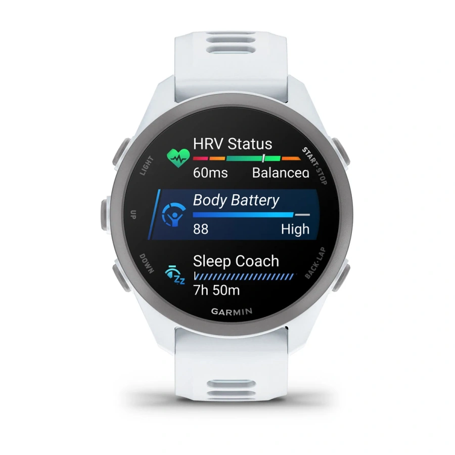 Смарт-часы Garmin Forerunner 170 Music Whitestone with Whitestone/Cloud Blue Band (010-03920-11)