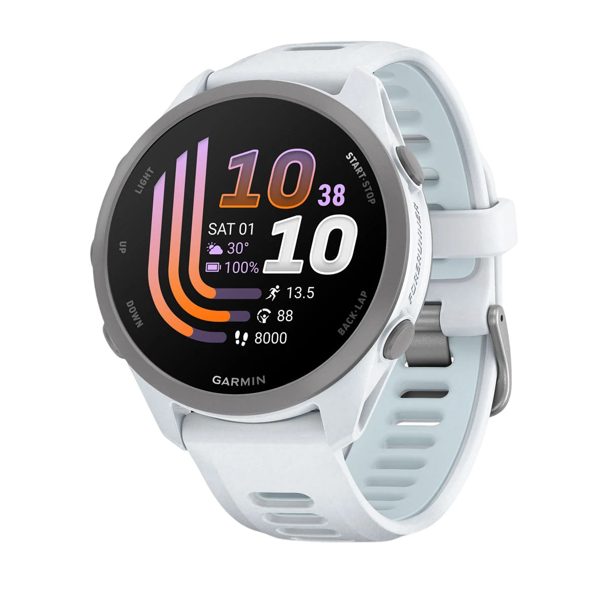 Смарт-часы Garmin Forerunner 170 Whitestone with Whitestone/Cloud Blue Band (010-03920-01)