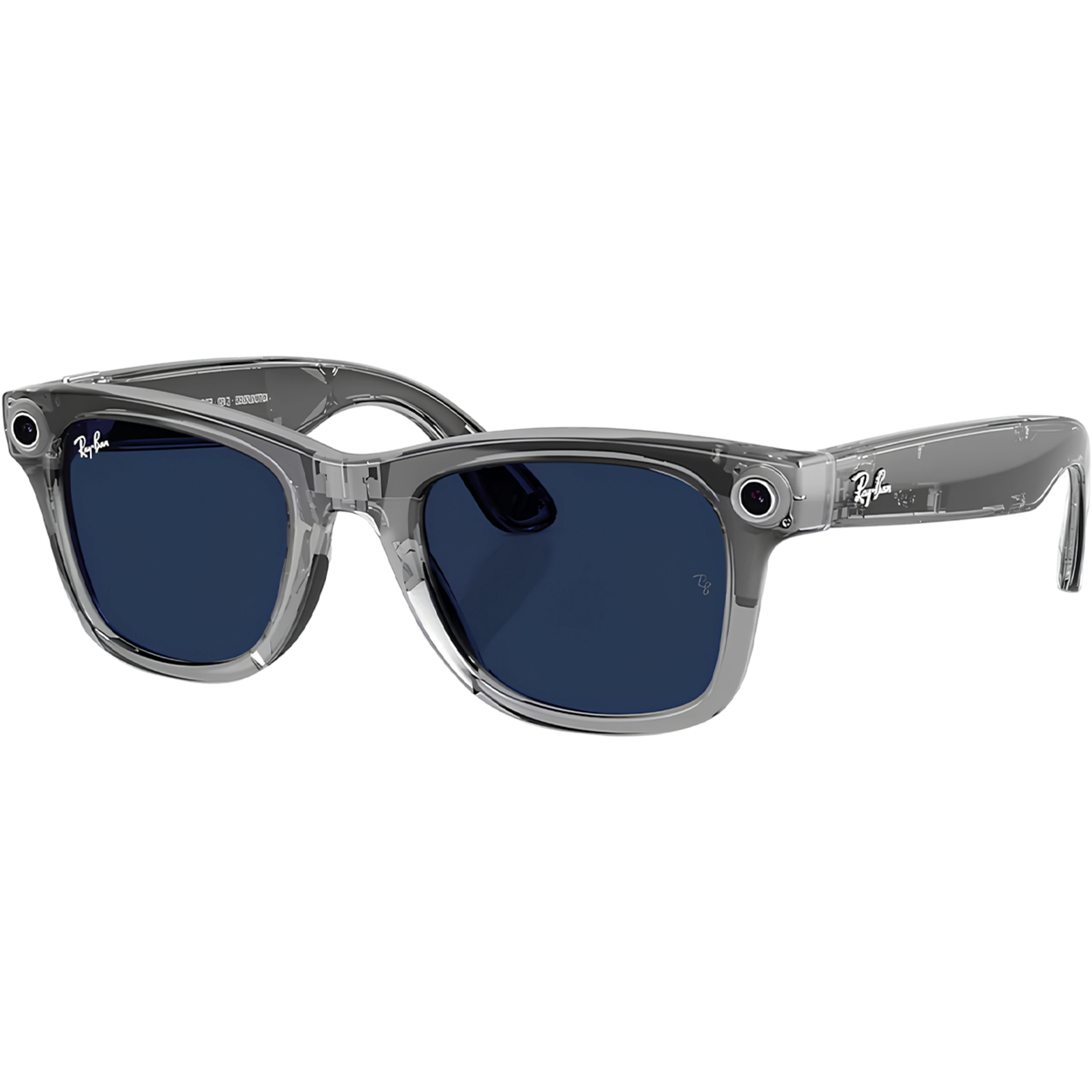 Смарт-окуляри Ray-Ban | Meta Wayfarer [Gen 2] Standard Shiny Transparent Grey Frame/Clear to Sapphire Lenses (RW4012 6840MF 50-22)