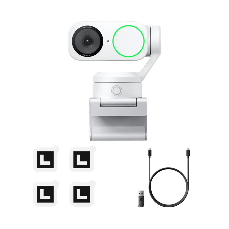 Веб-камера Insta360 Link 2 [Standard Bundle] - Arctic White (CINSABNB/W)