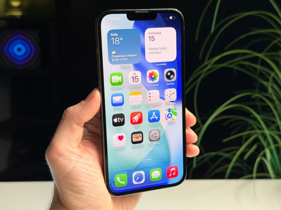 ВЖИВАНИЙ Б/У Apple iPhone 13 Pro Max 256GB Graphite (MLKR3, MLLA3) - Состояние: хорошее | Аккумулятор: 100% | Комплектация: iPhone, кабель | Гарантия: 3 мес.