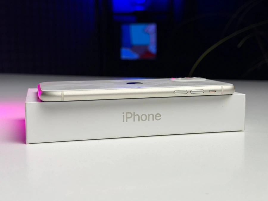 ВЖИВАНИЙ Б/У Apple iPhone 11 128GB White (MWLF2) - Стан: гарний | Акумулятор: 100% | Комплектація: повний | Гарантія: 3 міс.