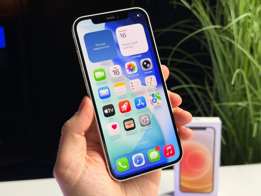 ВЖИВАНИЙ Б/У Apple iPhone 12 128GB White (MGHD3, MGJC3) - Стан: ідеальний | Акумулятор: 100% | Комплектація: повний | Гарантія: 3 міс.