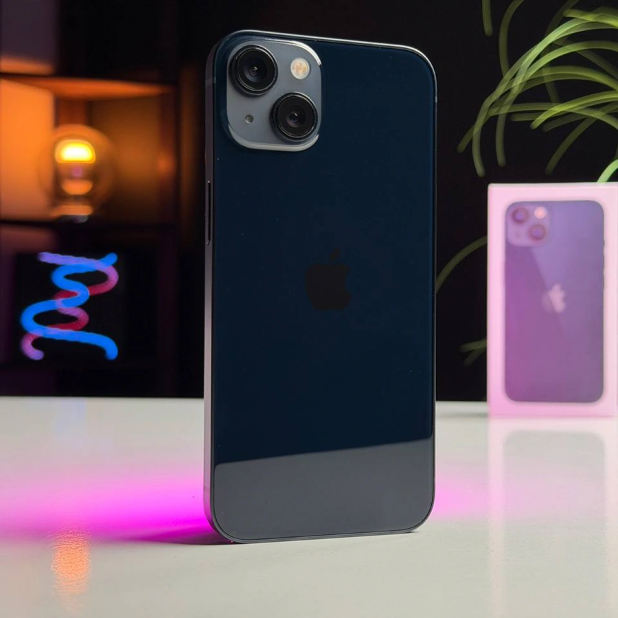ВЖИВАНИЙ Б/У Apple iPhone 13 128GB Midnight (MLML3, MLPF3) - Стан: гарний | Акумулятор: 100% | Комплектація: повний | Гарантія: 3 міс.
