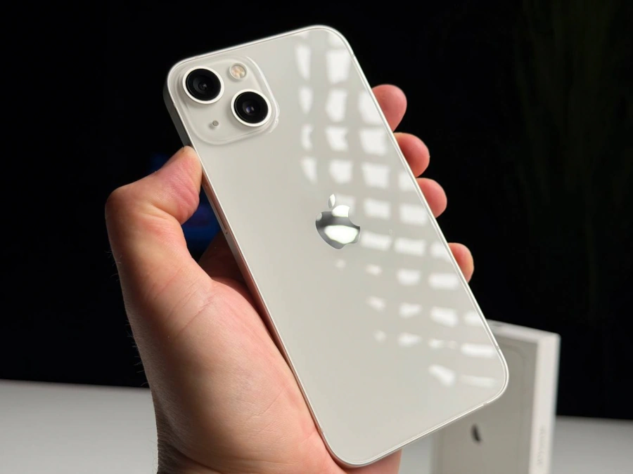 ВЖИВАНИЙ Б/У Apple iPhone 13 256GB Starlight (MLMX3, MLQ73) - Состояние: хороший | Аккумулятор: 100% | Комплектация: полный | Гарантия: 3 мес.