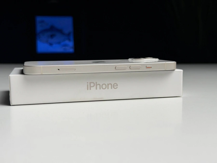ВЖИВАНИЙ Б/У Apple iPhone 13 256GB Starlight (MLMX3, MLQ73) - Состояние: хороший | Аккумулятор: 100% | Комплектация: полный | Гарантия: 3 мес.