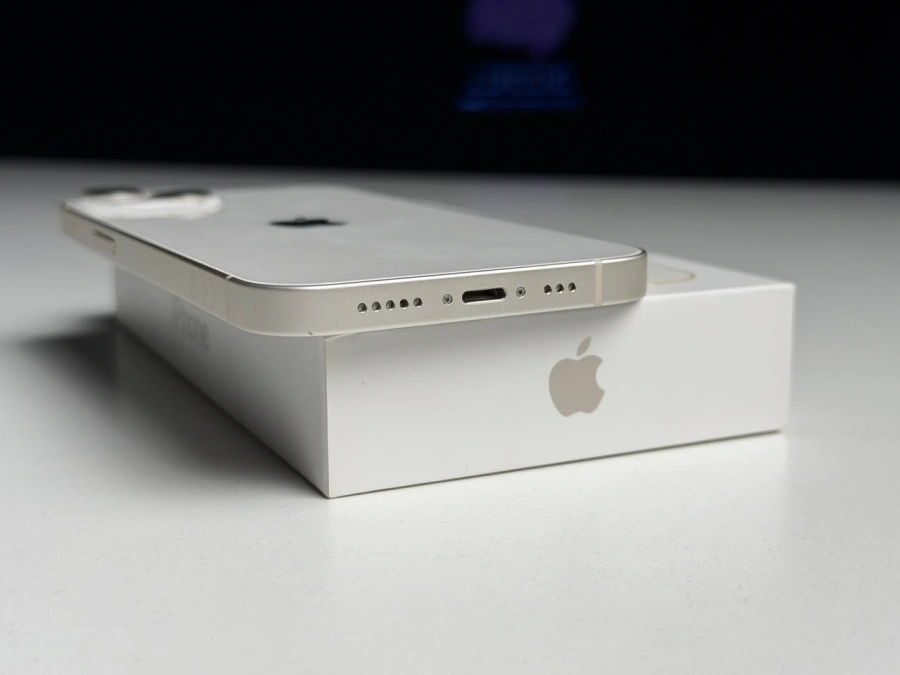 ВЖИВАНИЙ Б/У Apple iPhone 13 256GB Starlight (MLMX3, MLQ73) - Состояние: хороший | Аккумулятор: 100% | Комплектация: полный | Гарантия: 3 мес.