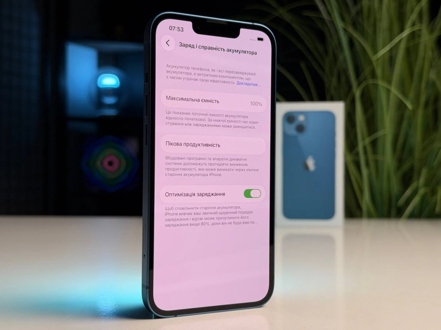 ВЖИВАНИЙ Б/У Apple iPhone 13 512GB Blue (MLN83, MLQG3) - Состояние: хороший | Аккумулятор: 100% | Комплектация: полный | Гарантия: 3 мес.