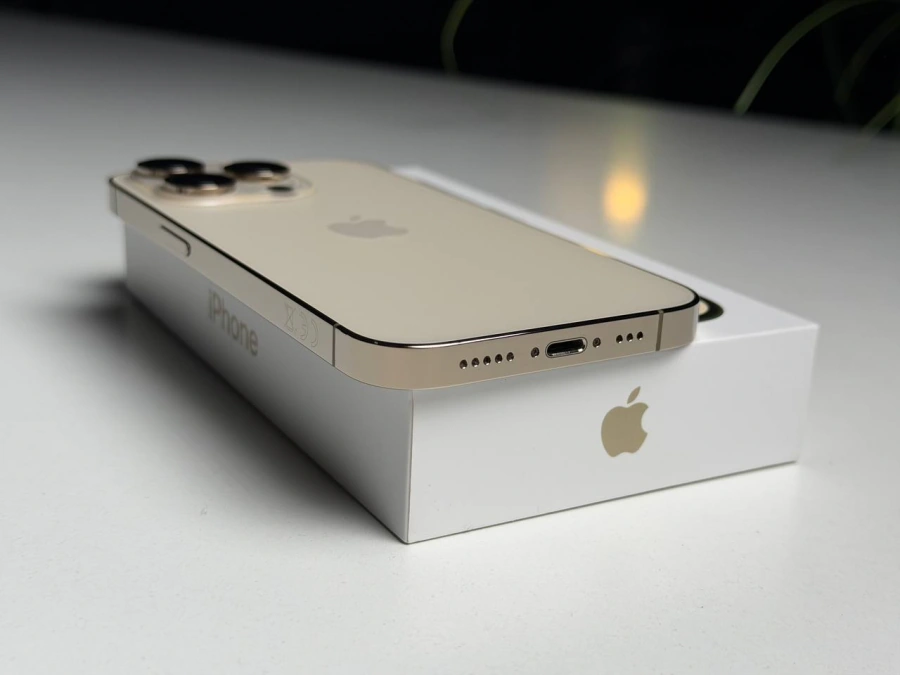 ВЖИВАНИЙ Б/У Apple iPhone 14 Pro 128GB Gold (MQ083) - Стан: ідеальний | Акумулятор: 100% | Комплектація: повний | Гарантія: 3 міс.