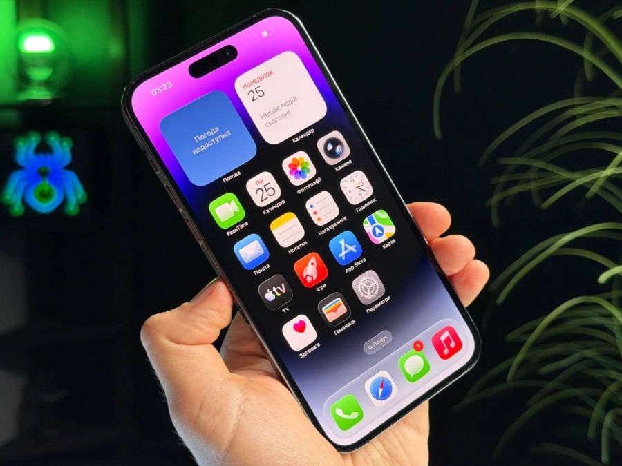 ВЖИВАНИЙ Б/У Apple iPhone 14 Pro Max 256GB Deep Purple (MQ9X3) - Стан: гарний | Акумулятор: 100% | Комплектація: iPhone, кабель | Гарантія: 3 міс.
