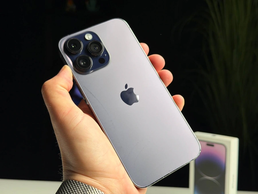 ВЖИВАНИЙ Б/У Apple iPhone 14 Pro Max 256GB Deep Purple (MQ9X3) - Состояние: удовлетворительный | Аккумулятор: 100% | Комплектация: полный | Гарантия: 3 мес.
