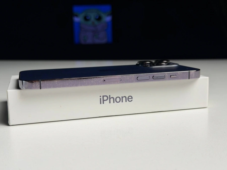 ВЖИВАНИЙ Б/У Apple iPhone 14 Pro Max 256GB Deep Purple (MQ9X3) - Состояние: удовлетворительный | Аккумулятор: 100% | Комплектация: полный | Гарантия: 3 мес.
