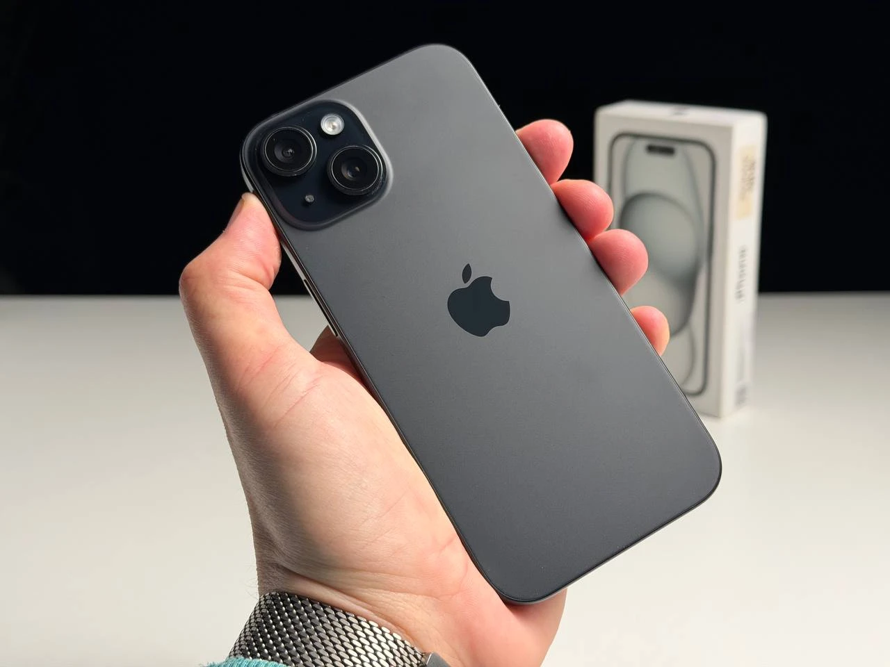ВЖИВАНИЙ Б/У Apple iPhone 15 128GB Black (MTP03) - Состояние: хороший | Аккумулятор: 88% | Комплектация: полный | Гарантия: 3 мес.