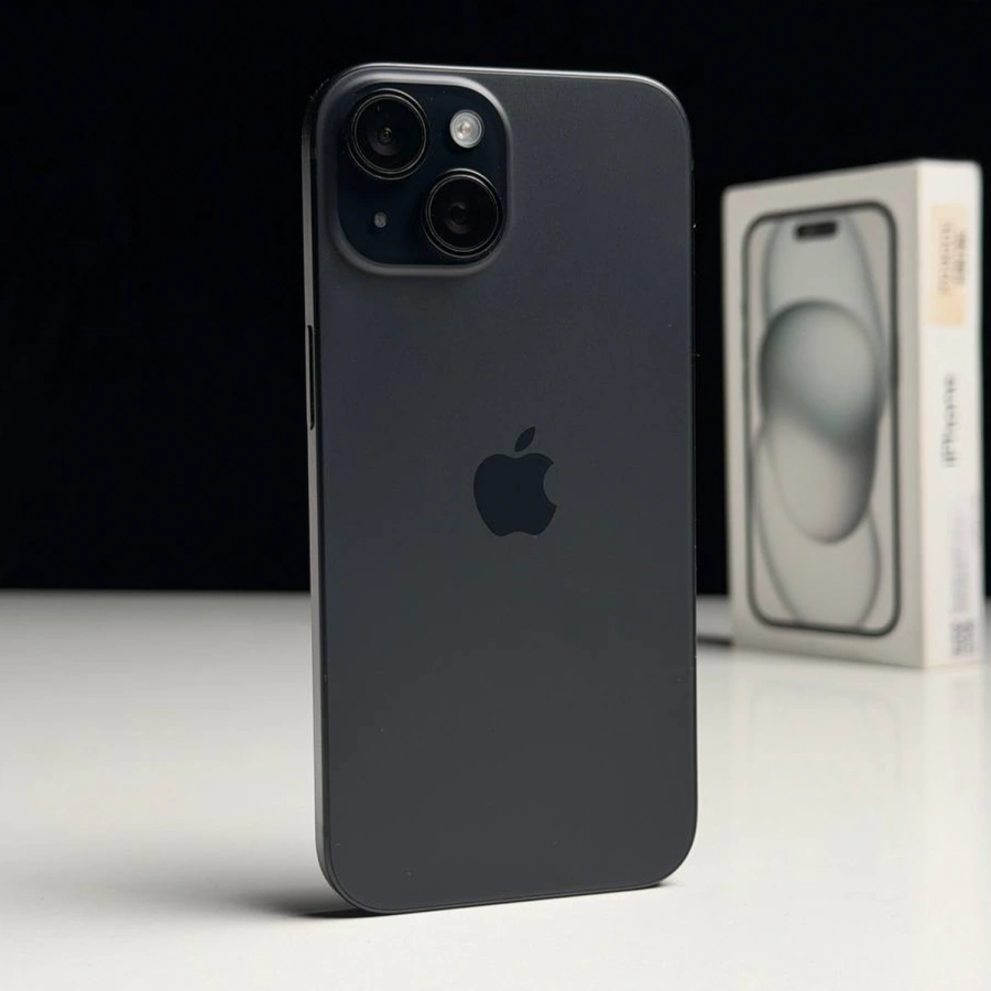 ВЖИВАНИЙ Б/У Apple iPhone 15 128GB Black (MTP03) - Состояние: хороший | Аккумулятор: 88% | Комплектация: полный | Гарантия: 3 мес.