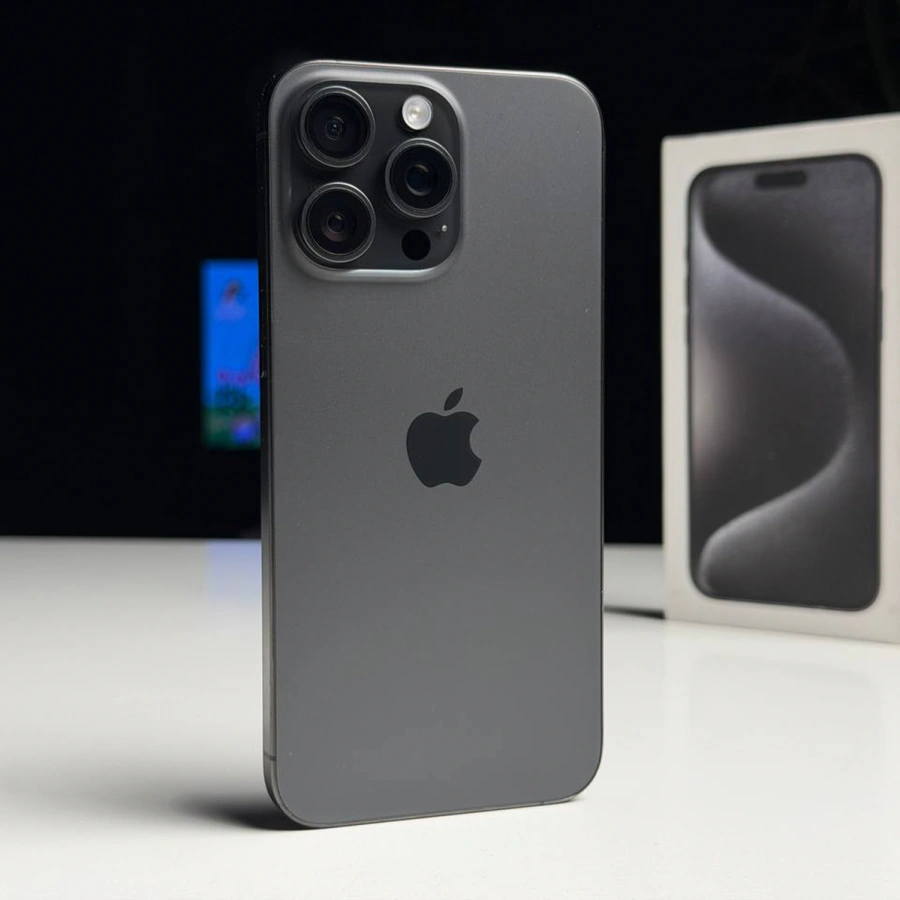 ВЖИВАНИЙ Б/У Apple iPhone 15 Pro Max 1TB Black Titanium (MU7G3) - Стан: гарний | Акумулятор: 100% | Комплектація: повний | Гарантія: 3 міс.