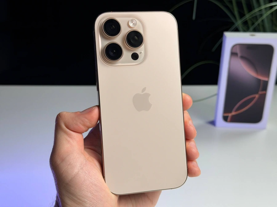 ВЖИВАНИЙ Б/У Apple iPhone 16 Pro 128GB Desert Titanium (MYNF3) - Стан: гарний | Акумулятор: 91% | Комплектація: повний | Гарантія: 3 міс.
