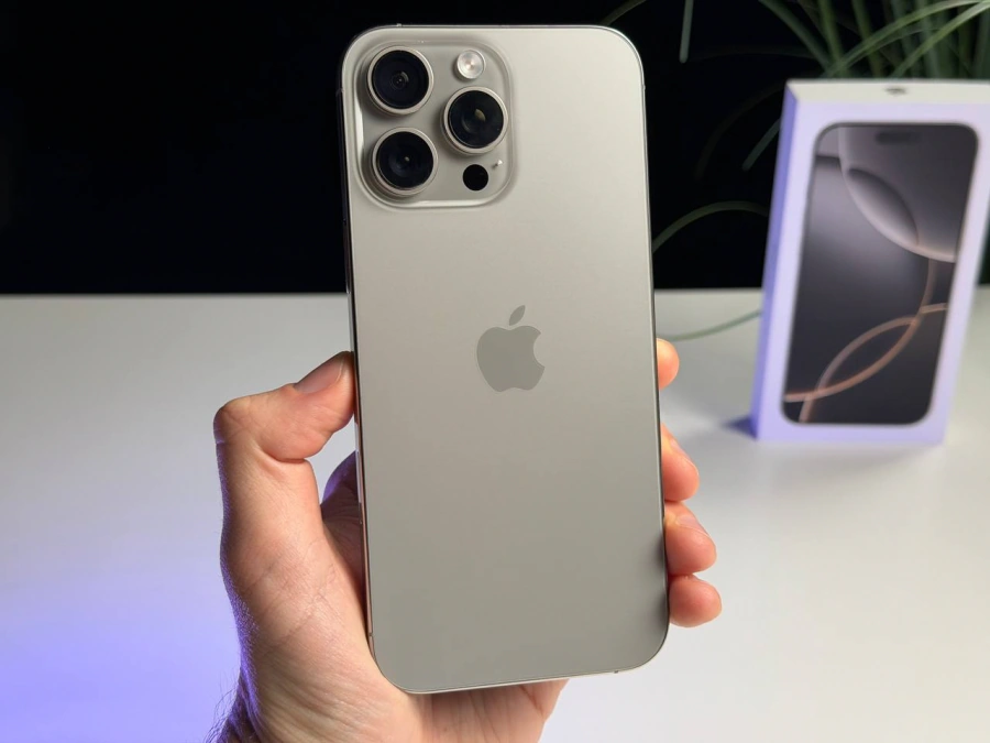 ВЖИВАНИЙ Б/У Apple iPhone 16 Pro Max 512GB Natural Titanium (MYX33) - Стан: гарний | Акумулятор: 91% | Комплектація: повний | Гарантія: 3 міс.