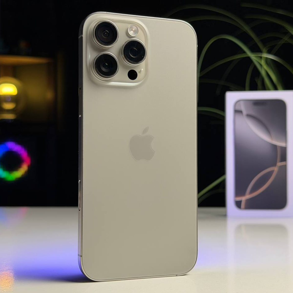 ВЖИВАНИЙ Б/У Apple iPhone 16 Pro Max 512GB Natural Titanium (MYX33) - Стан: гарний | Акумулятор: 91% | Комплектація: повний | Гарантія: 3 міс.