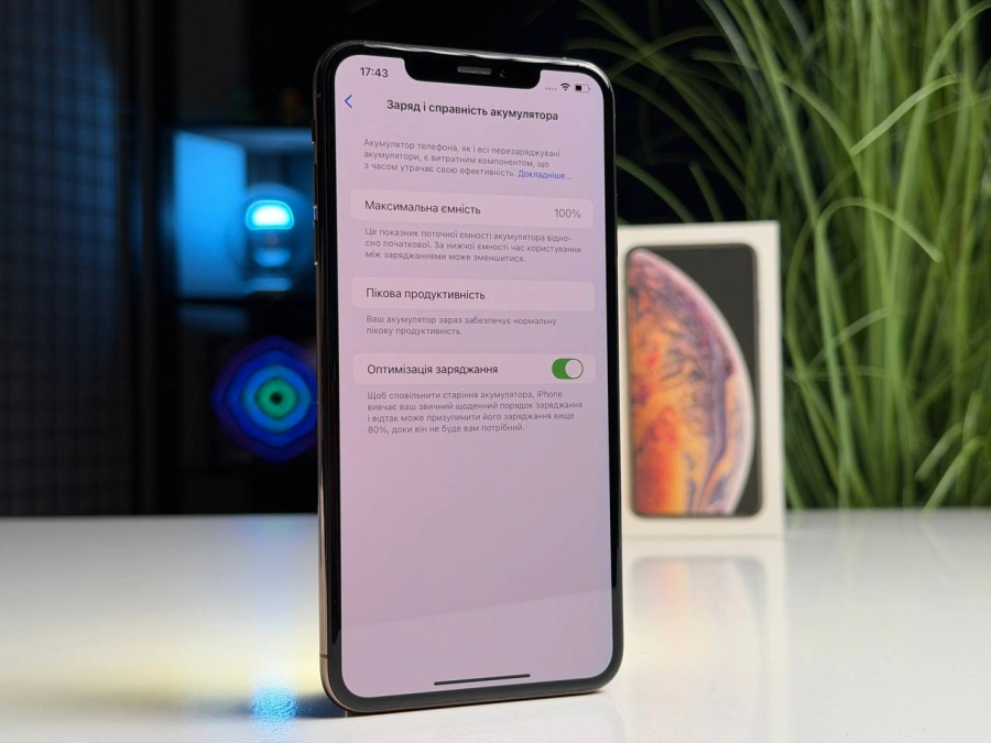 ВЖИВАНИЙ Б/У Apple iPhone XS Max 64GB Gold (MT522) - Состояние: хороший | Аккумулятор: 100% | Комплектация: полный | Гарантия: 3 мес.