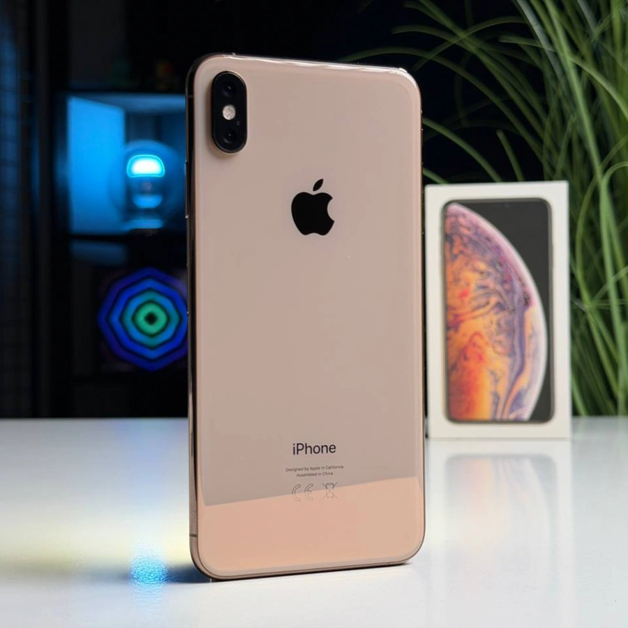 ВЖИВАНИЙ Б/У Apple iPhone XS Max 64GB Gold (MT522) - Состояние: хороший | Аккумулятор: 100% | Комплектация: полный | Гарантия: 3 мес.