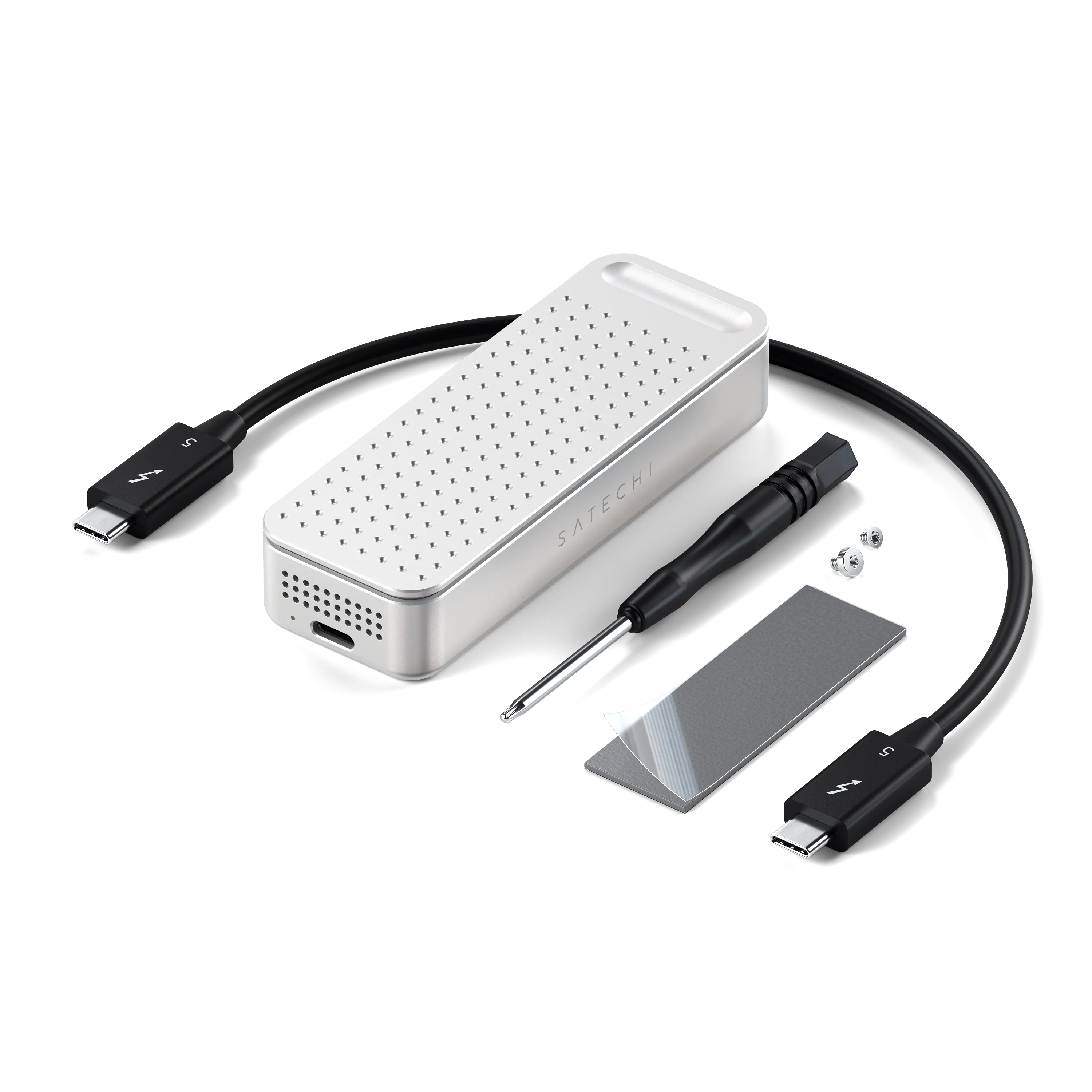Зовнішній корпус для SSD Satechi DotDisk 80Gbps SSD Enclosure - Silver (ST-EDD80S)