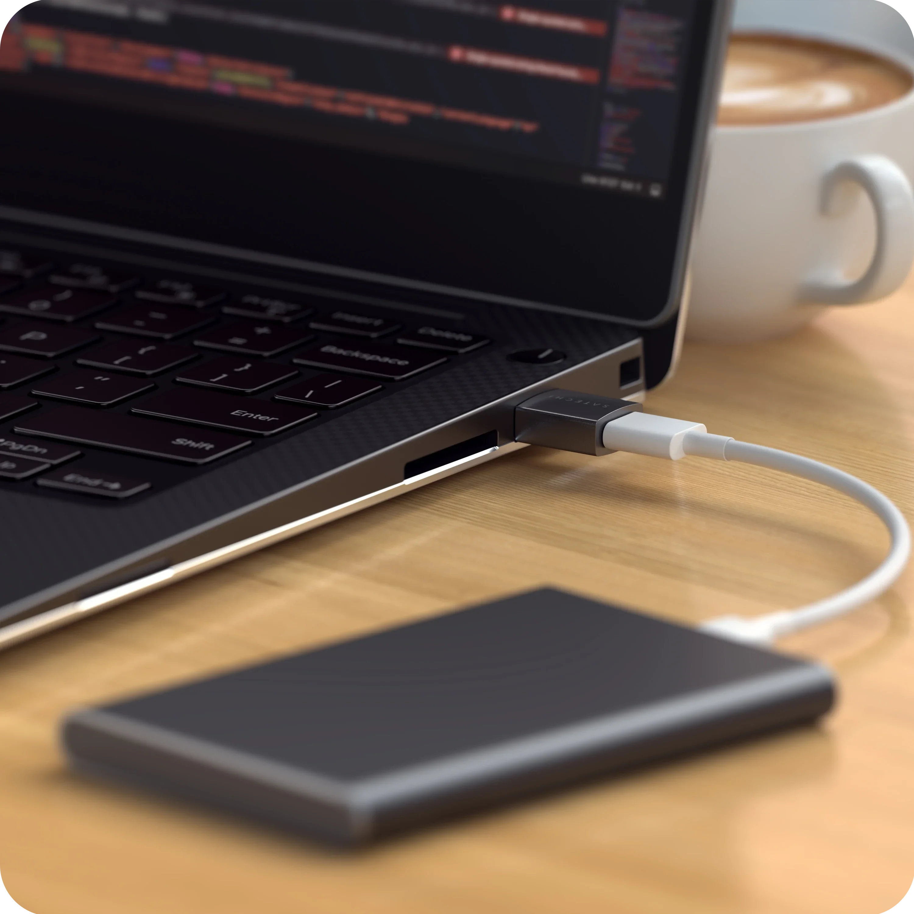 Адаптер Satechi USB-A to USB-C Adapter 2-Pack - Space Black (ST-A2TAUCC)
