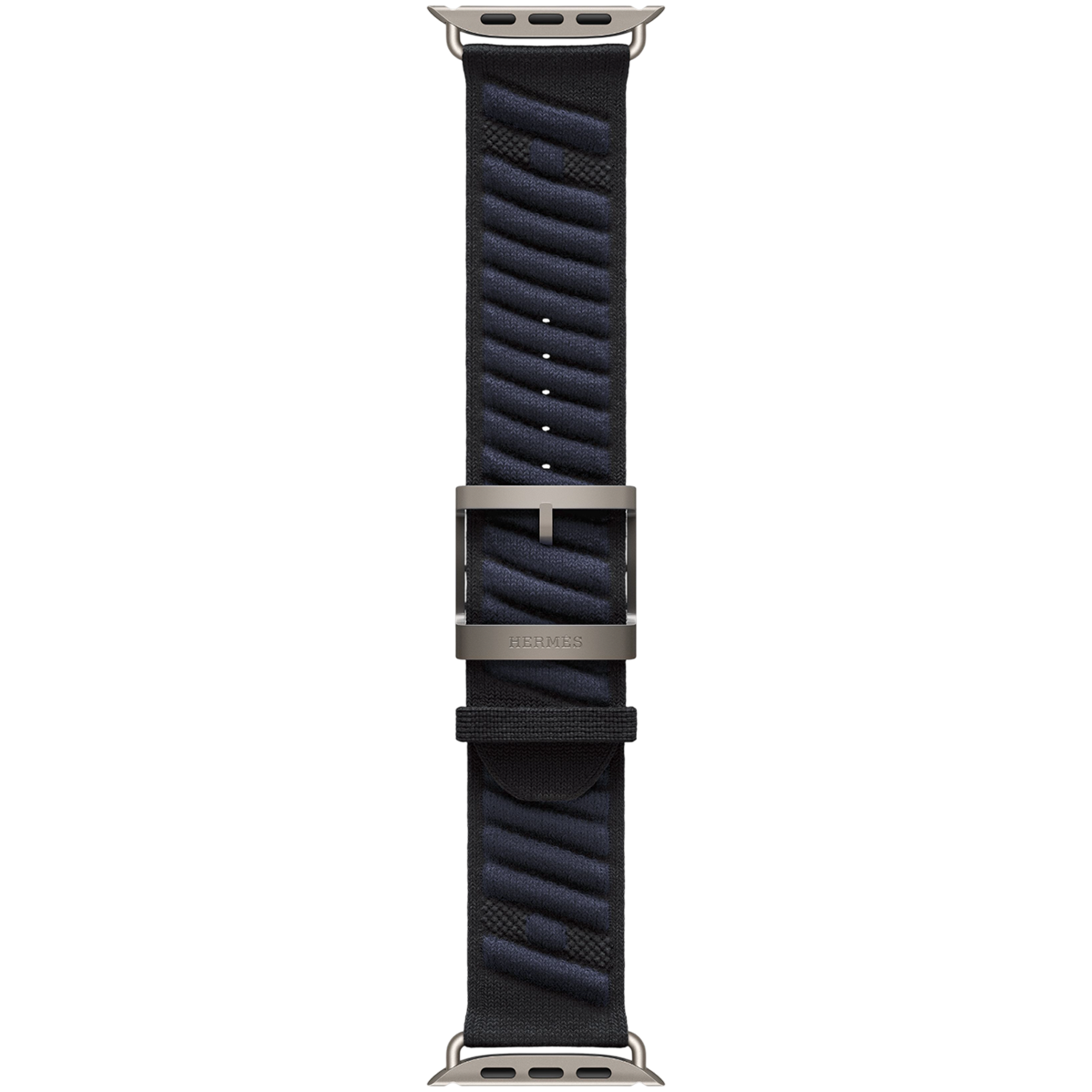 Apple Watch Hermès Ultra 3 GPS + Cellular 49mm Natural Titanium Case with Noir/Bleu Nuit En Mer (MF2A4+MHXT4)