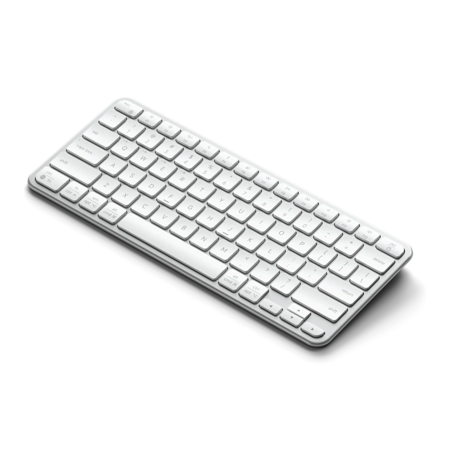 Беспроводная клавиатура Satechi Slim EX1 Wireless Keyboard - Silver (ST-KEX1S-EN)