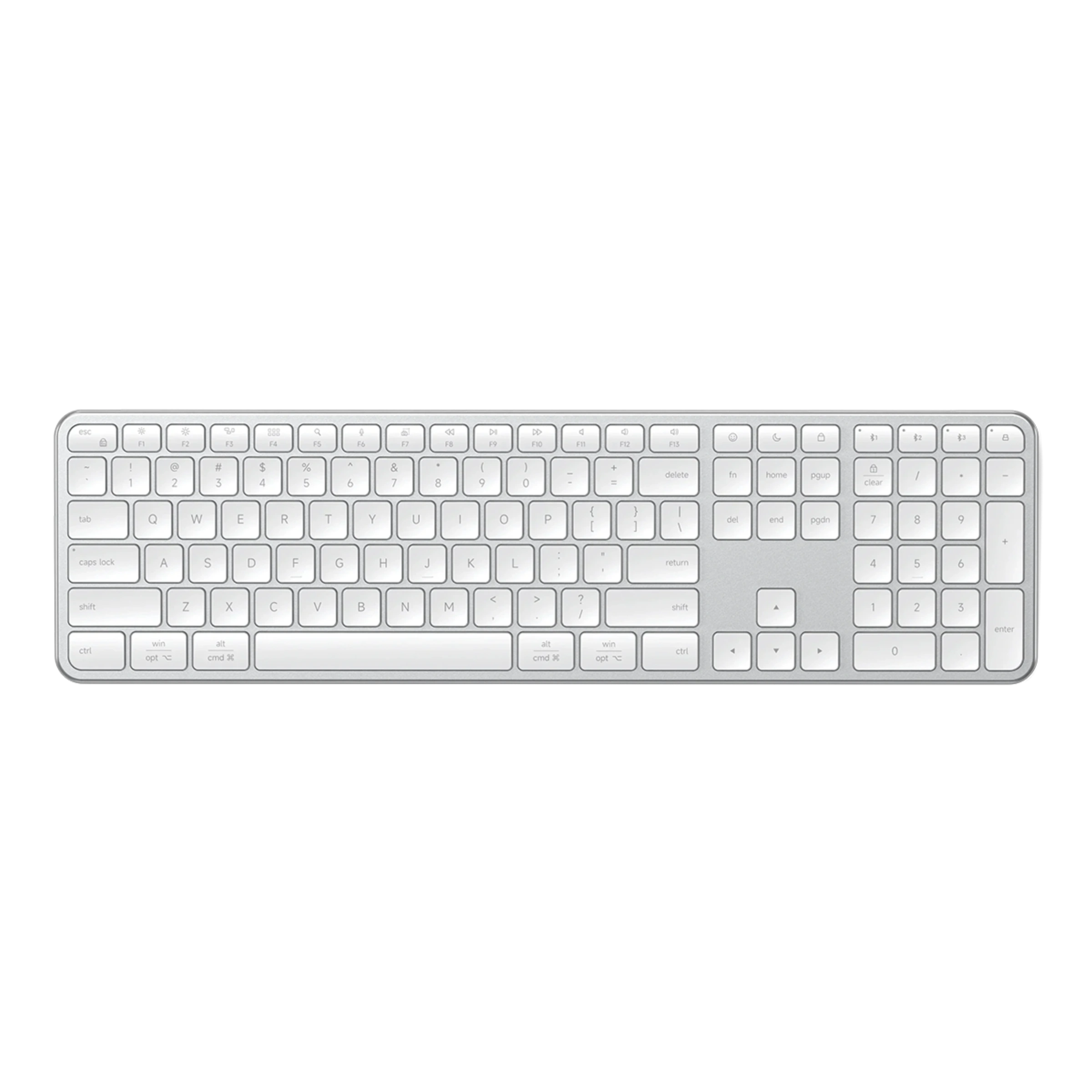 Бездротова клавіатура Satechi Slim EX3 Wireless Keyboard - Silver (ST-KEX3S-EN)