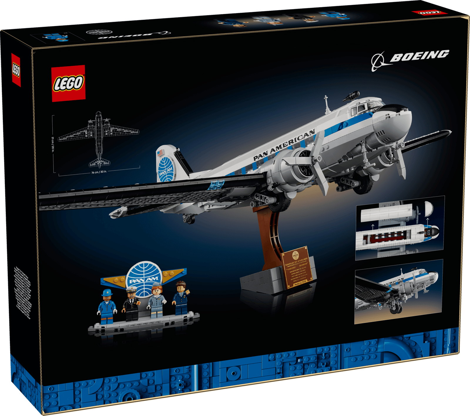 Блоковий конструктор LEGO Icons Авіалайнер Douglas DC-3 PAN AM (11378)