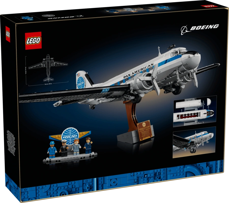 Блоковий конструктор LEGO Icons Авіалайнер Douglas DC-3 PAN AM (11378)