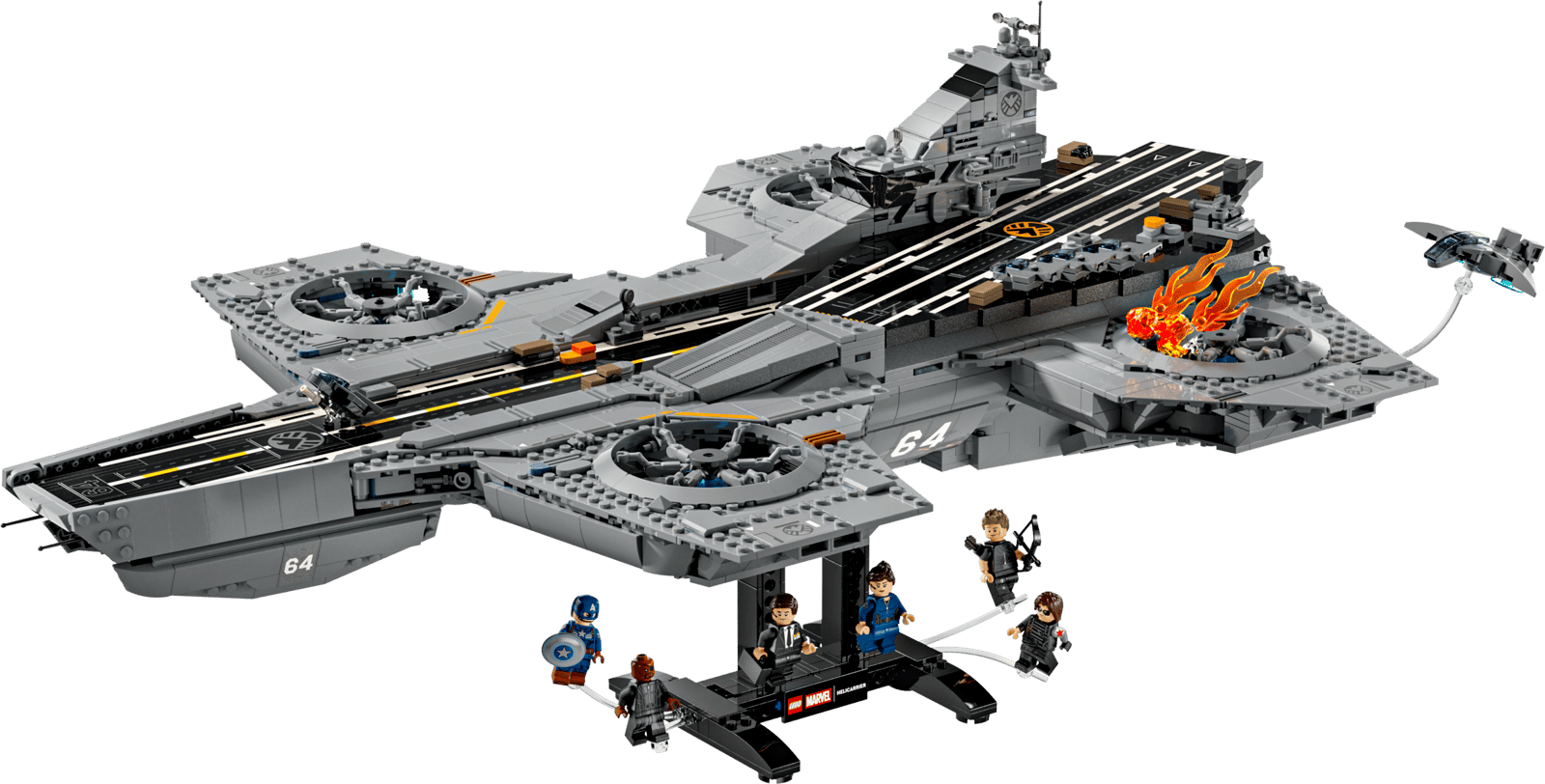 Блоковый конструктор LEGO Marvel Геликериер S.H.I.E.L.D. (76354)