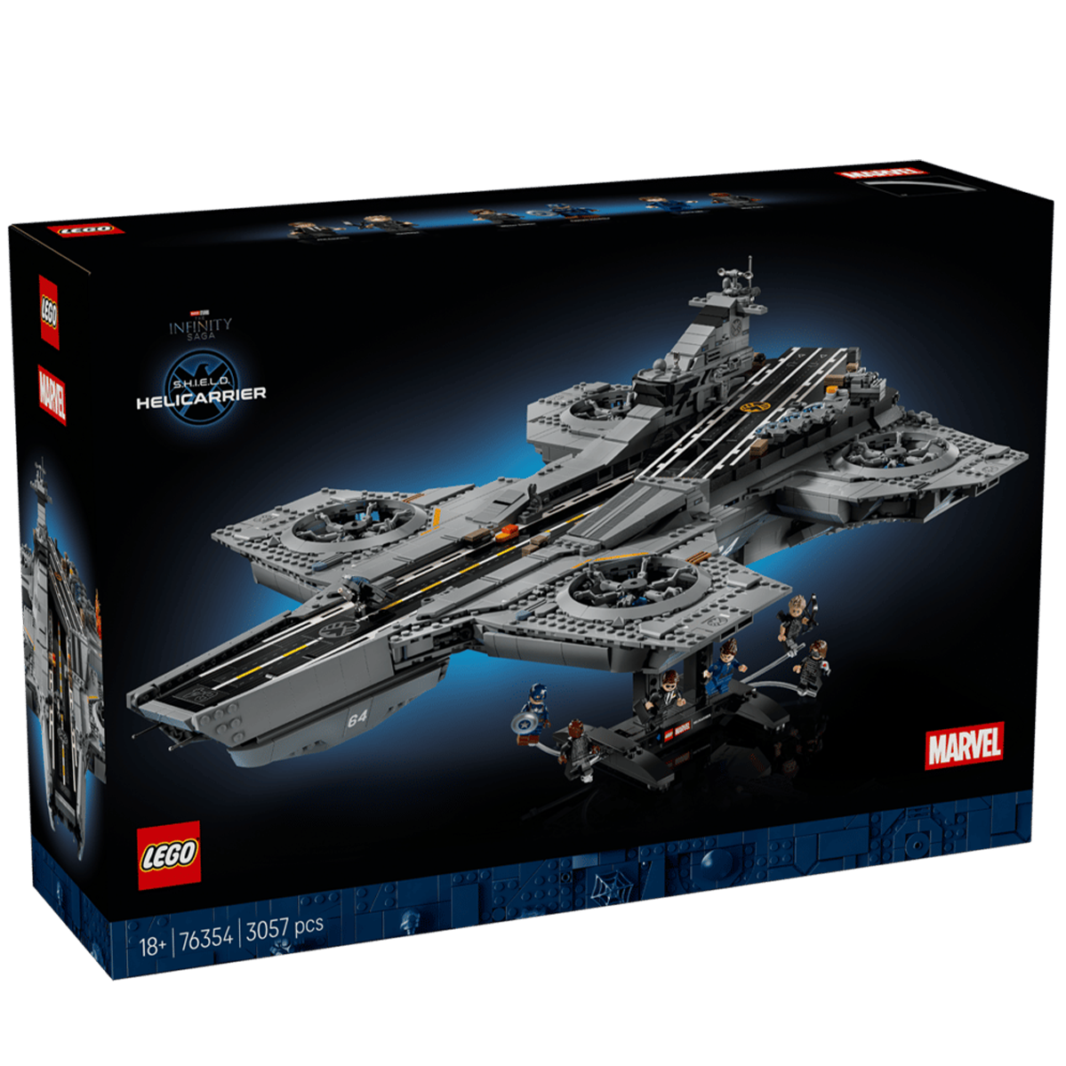 Блоковый конструктор LEGO Marvel Геликериер S.H.I.E.L.D. (76354)