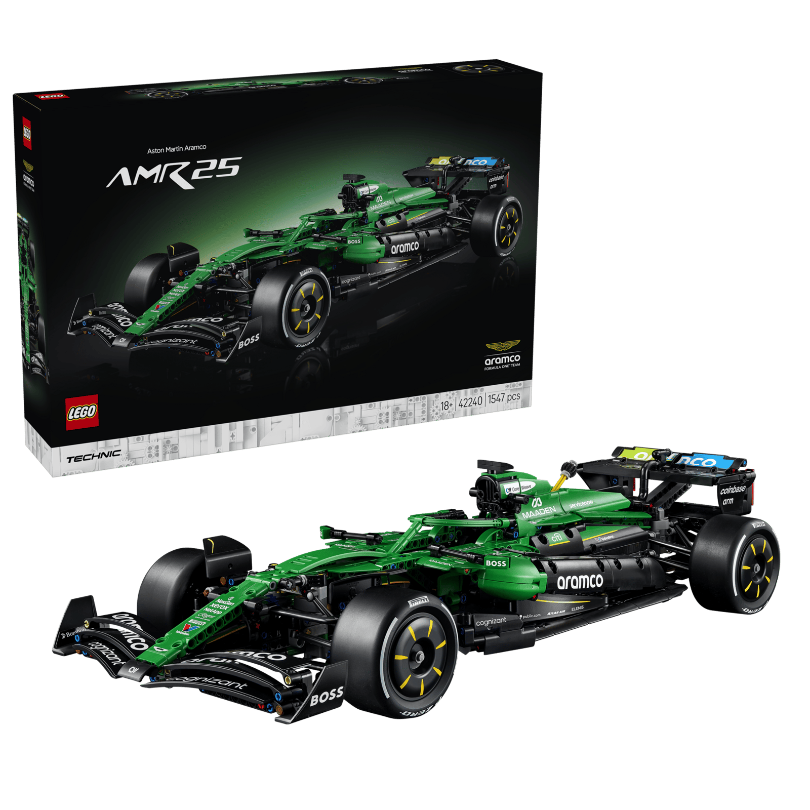 Блоковий конструктор LEGO Technic Автомобіль F1 Aston Martin Aramco AMR25 (42240)