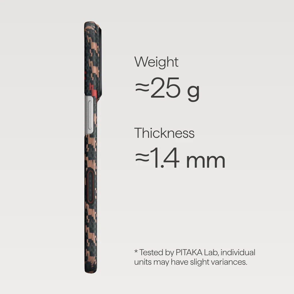 Чохол Pitaka Edge Ultra-Slim Case with PitaTap for iPhone 17 Pro - Ebony (HR1707P)