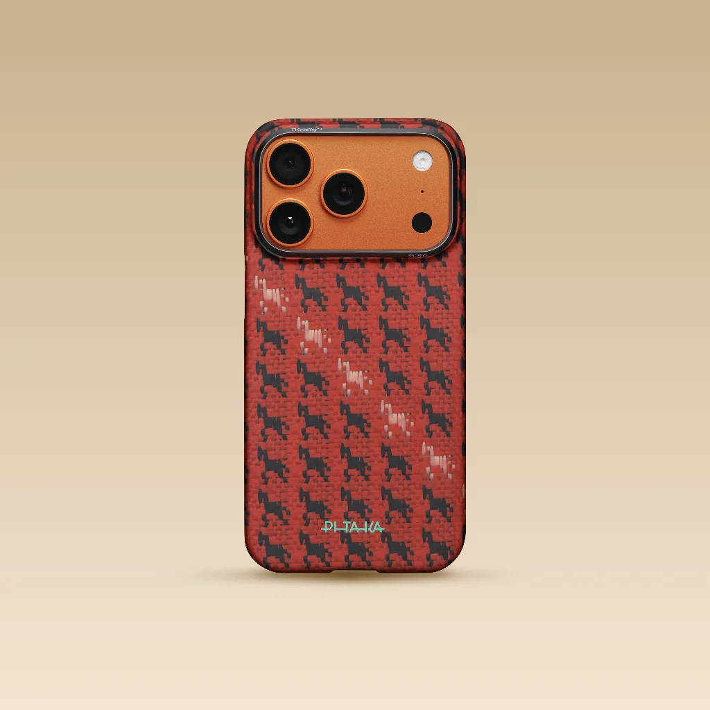 Чохол Pitaka Edge Ultra-Slim Case with PitaTap for iPhone 17 Pro - Maroon (HR1708P)