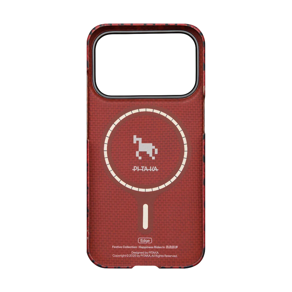 Чохол Pitaka Edge Ultra-Slim Case with PitaTap for iPhone 17 Pro - Maroon (HR1708P)