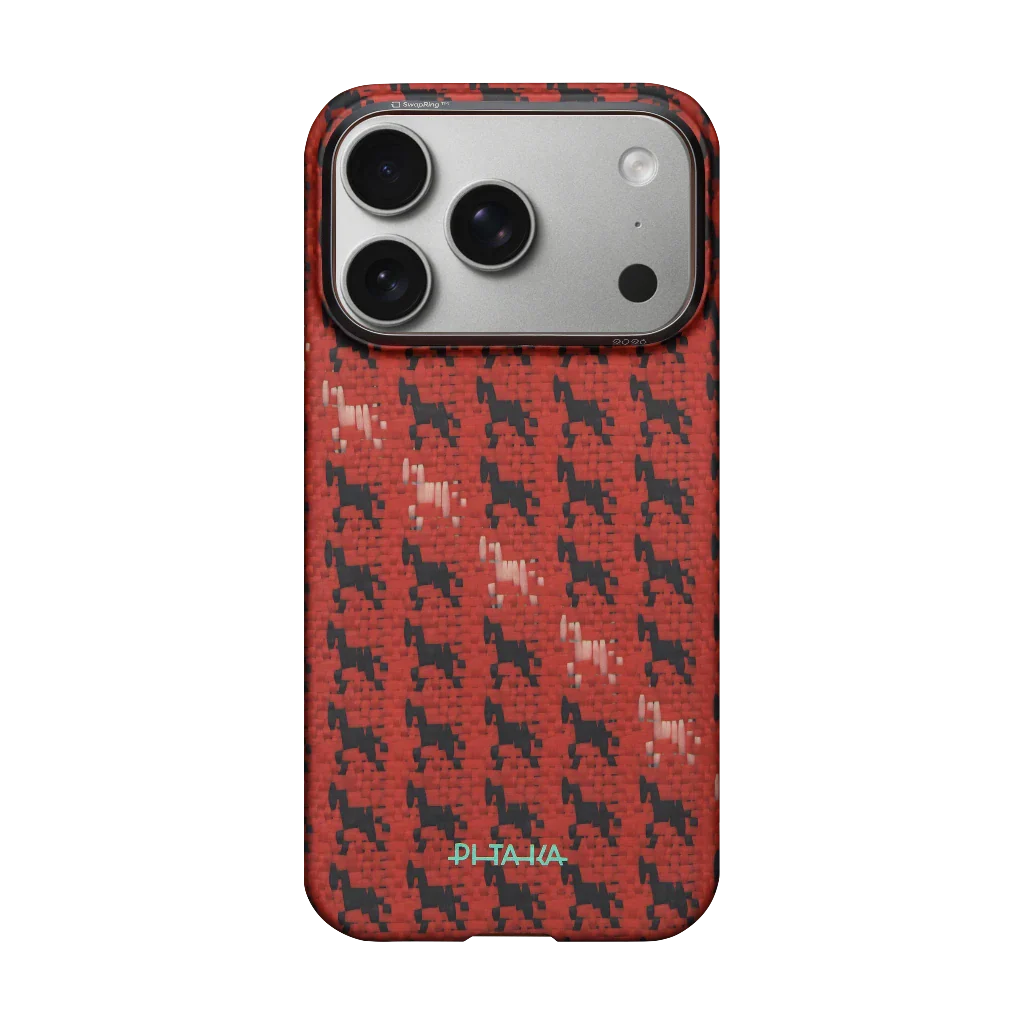 Чохол Pitaka Edge Ultra-Slim Case with PitaTap for iPhone 17 Pro - Maroon (HR1708P)