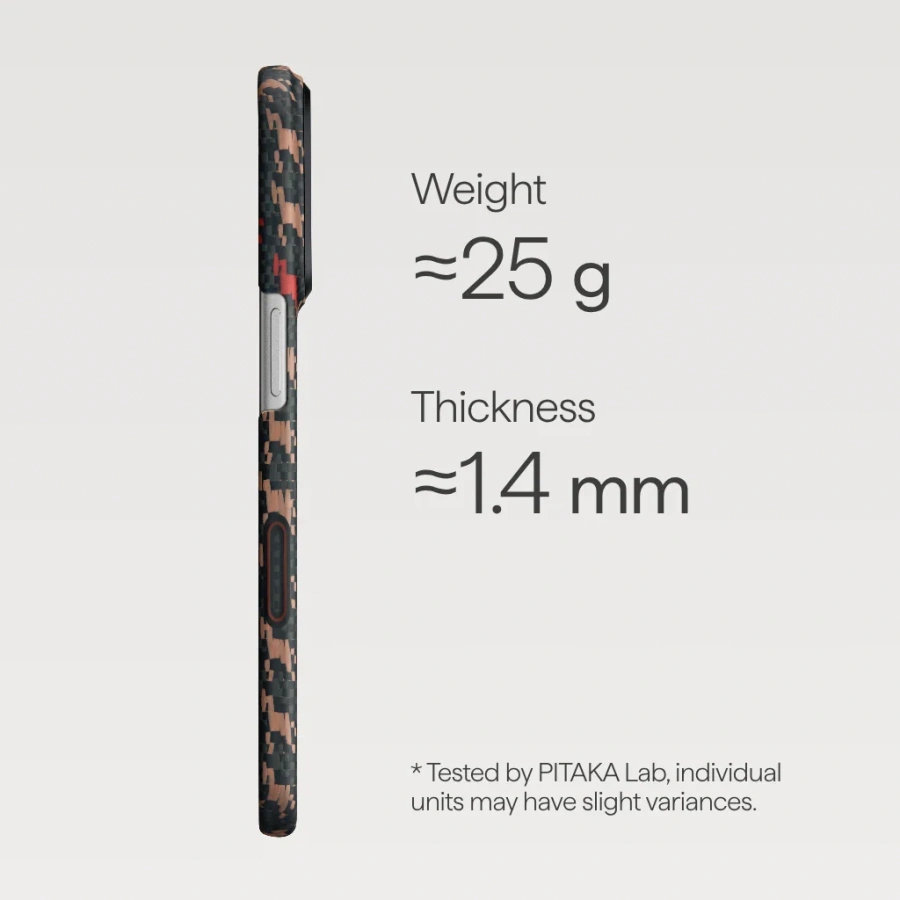 Чохол Pitaka Edge Ultra-Slim Case with PitaTap for iPhone 17 Pro Max - Ebony (HR1707PM)
