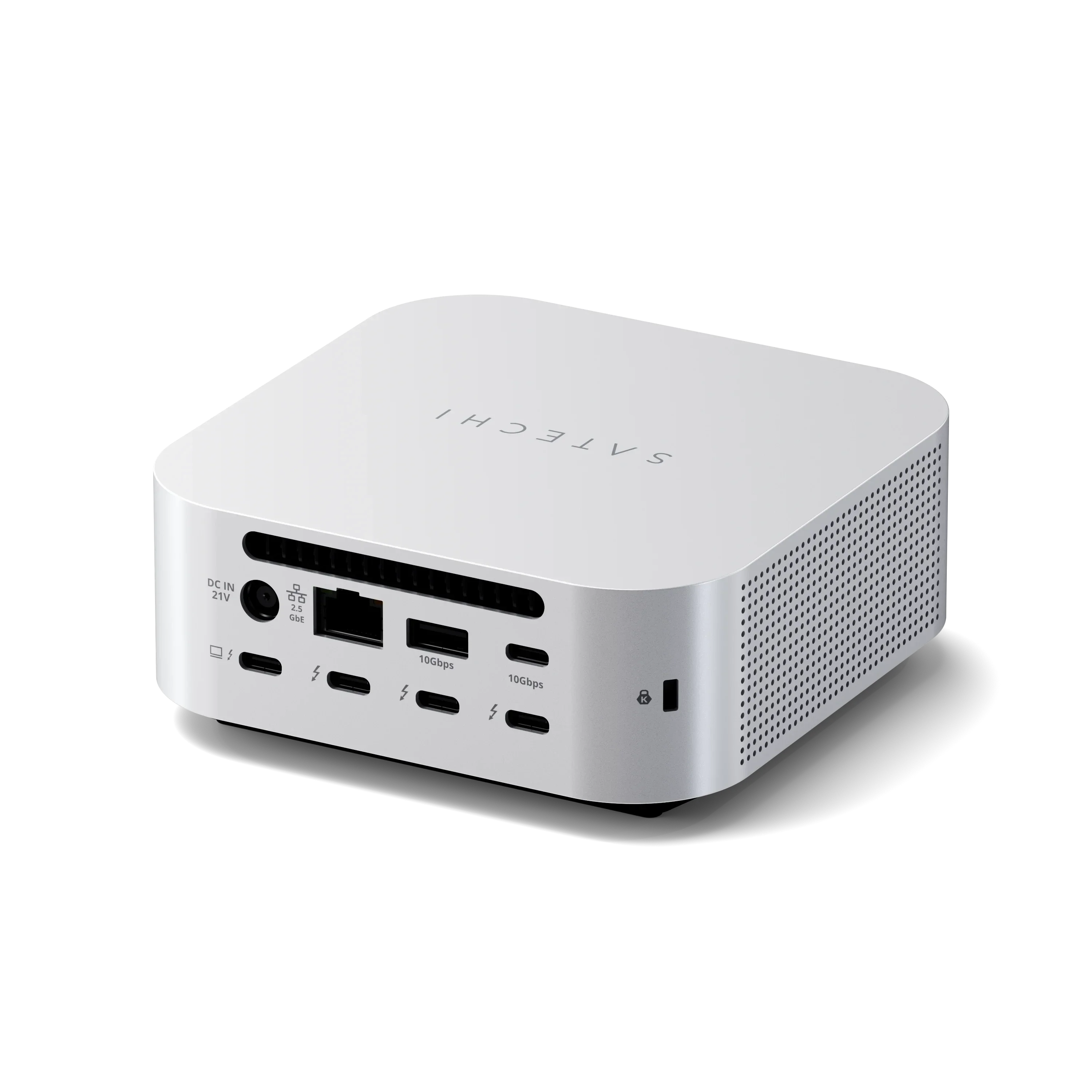 Док-станція Satechi Thunderbolt 5 CubeDock with SSD Enclosure - Silver (ST-DT5CES-EU)