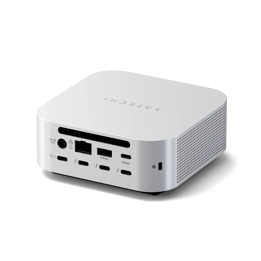 Док-станція Satechi Thunderbolt 5 CubeDock with SSD Enclosure - Silver (ST-DT5CES-EU)