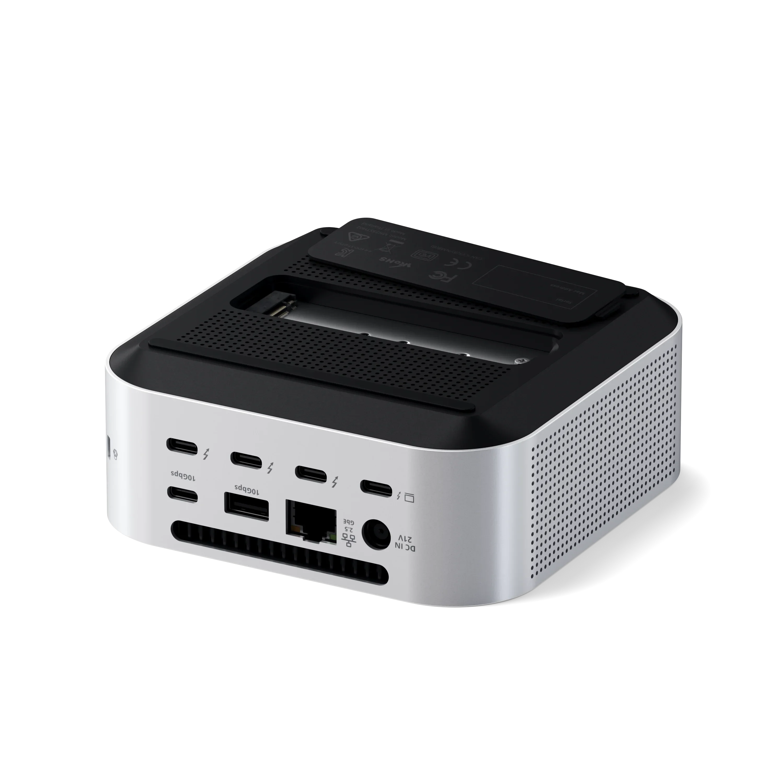 Док-станція Satechi Thunderbolt 5 CubeDock with SSD Enclosure - Silver (ST-DT5CES-EU)