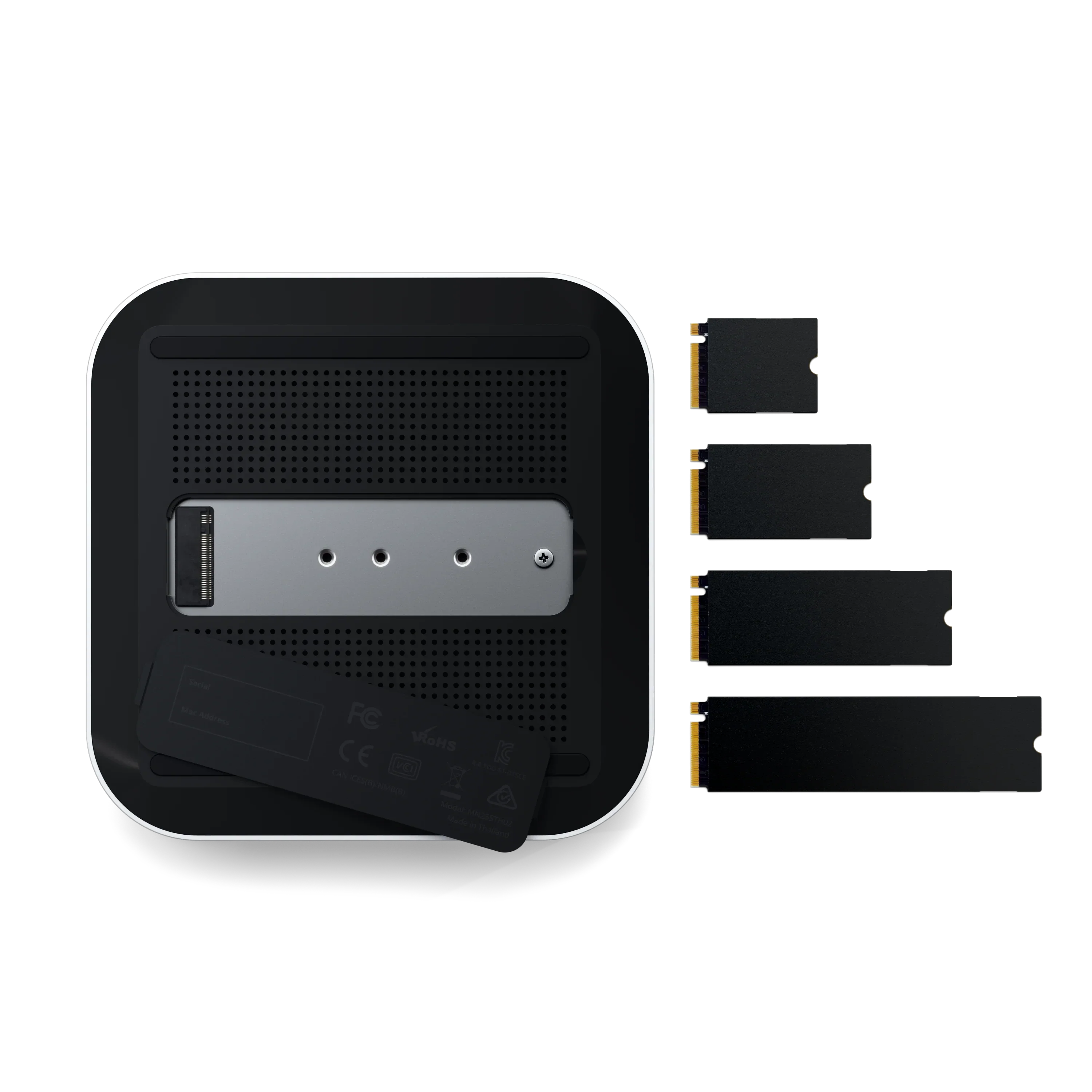 Док-станція Satechi Thunderbolt 5 CubeDock with SSD Enclosure - Silver (ST-DT5CES-EU)