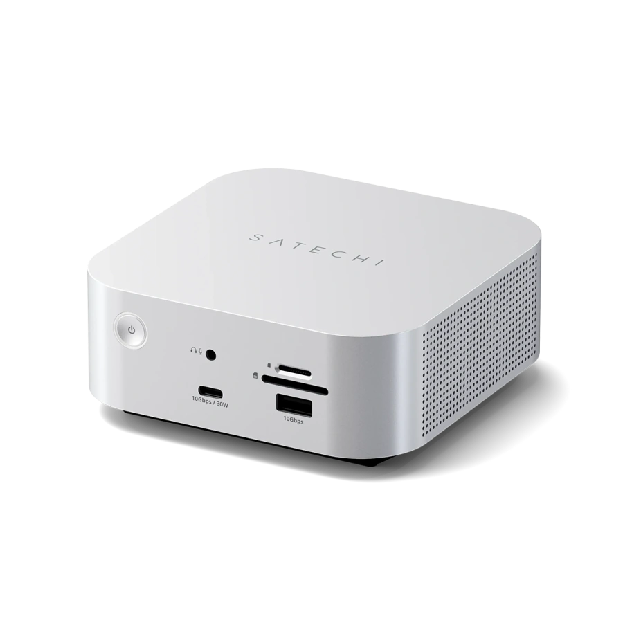 Док-станція Satechi Thunderbolt 5 CubeDock with SSD Enclosure - Silver (ST-DT5CES-EU)