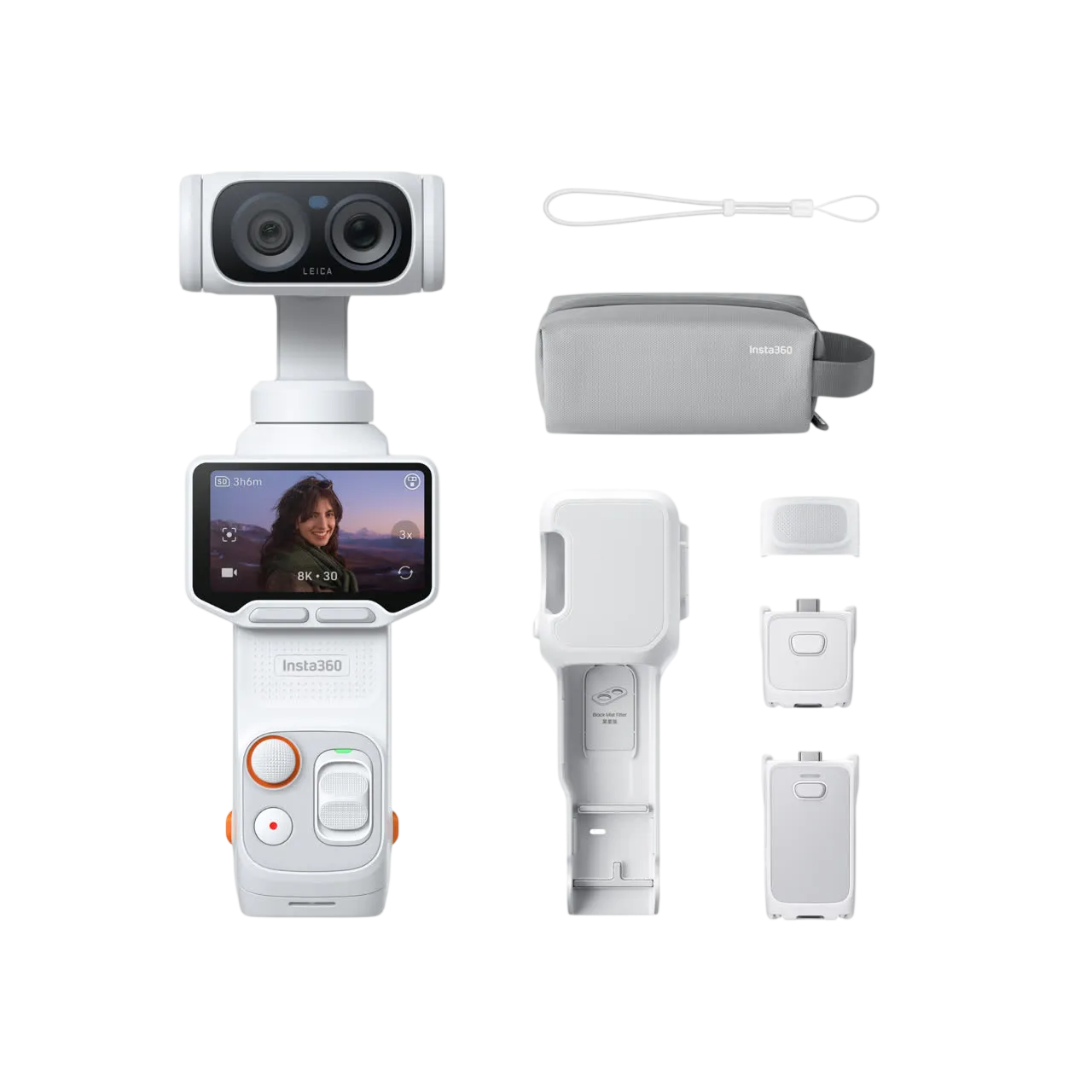 Екшн-камера Insta360 Luna Ultra [Endurance Bundle] - Stellar White