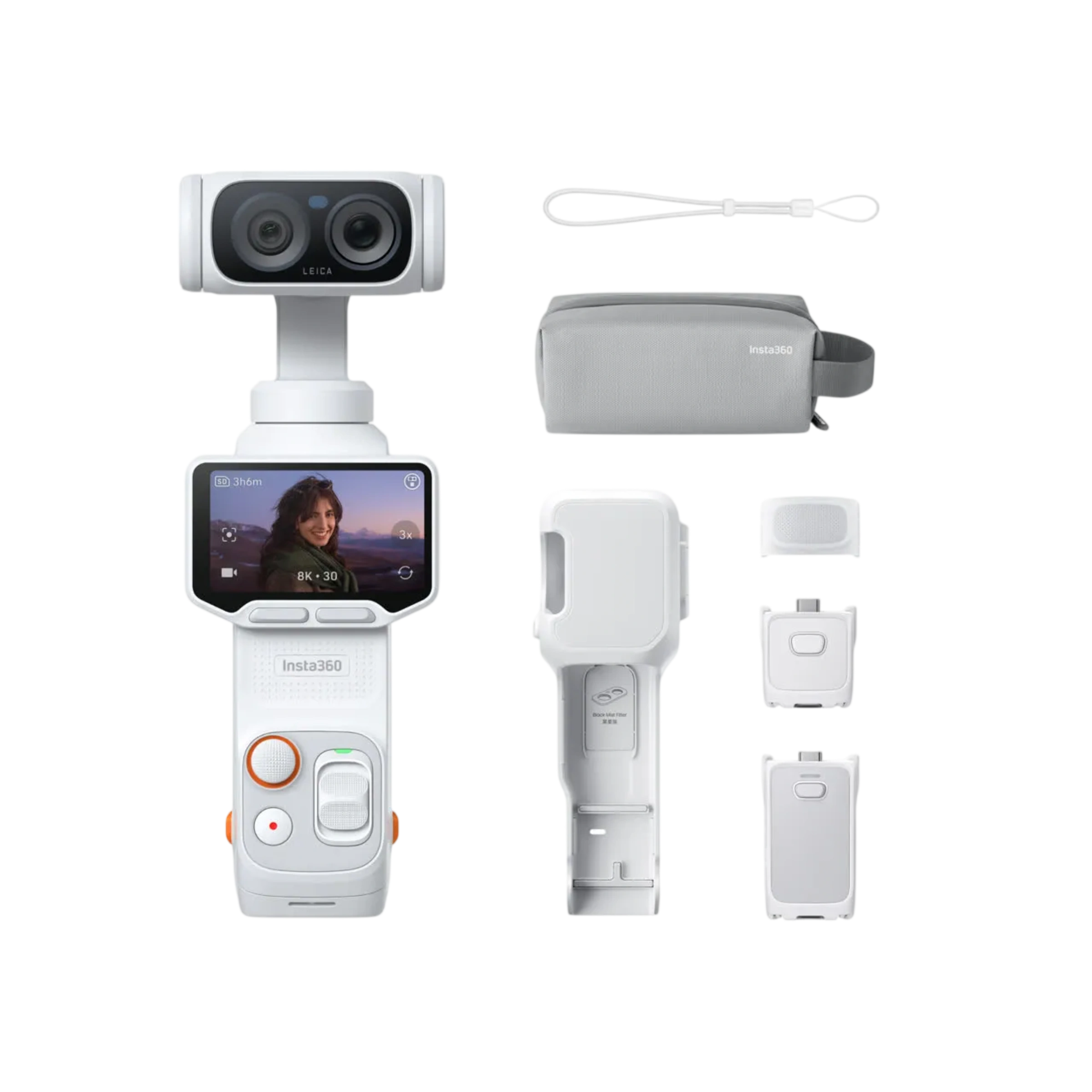 Экшн-камера Insta360 Luna Ultra [Endurance Bundle] - Stellar White