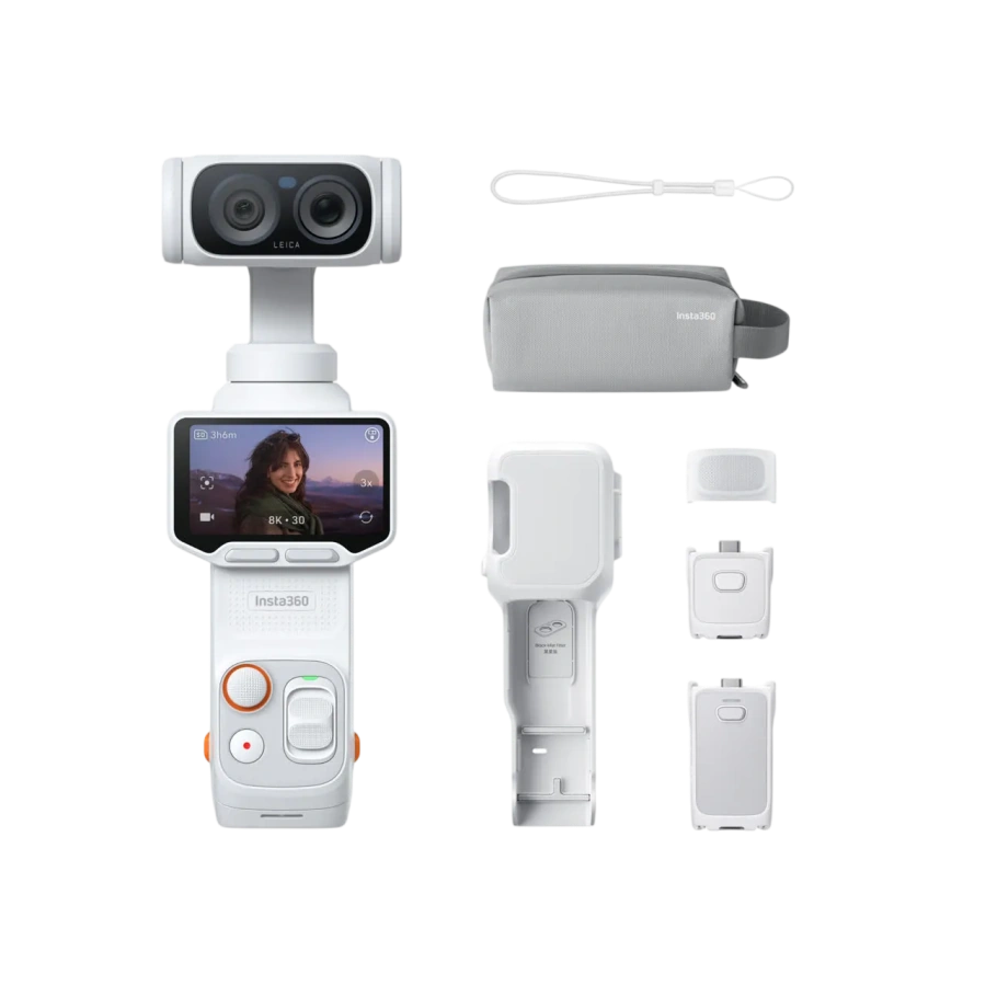 Екшн-камера Insta360 Luna Ultra [Endurance Bundle] - Stellar White