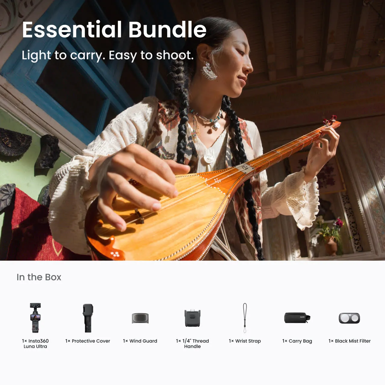 Екшн-камера Insta360 Luna Ultra [Essential Bundle] - Cosmic Black